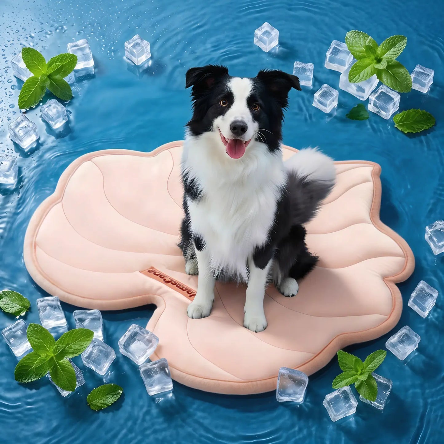 Eco-Friendly Gel-Free Cooling Pet Mat for Large Dogs - Durable, Portable, and Machine-Washable Bed Mat for Crate, Camping, and Outdoor Use