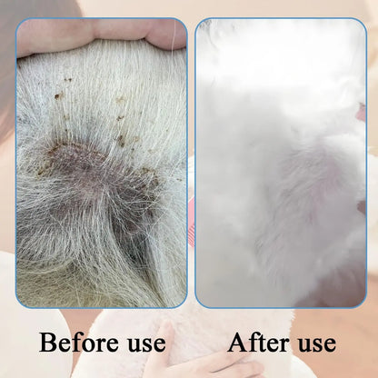 2-in-1 Pet Bath Brush with Built-In Shampoo Dispenser for Dogs and Cats - Soft Scrubber for Long and Short Hair