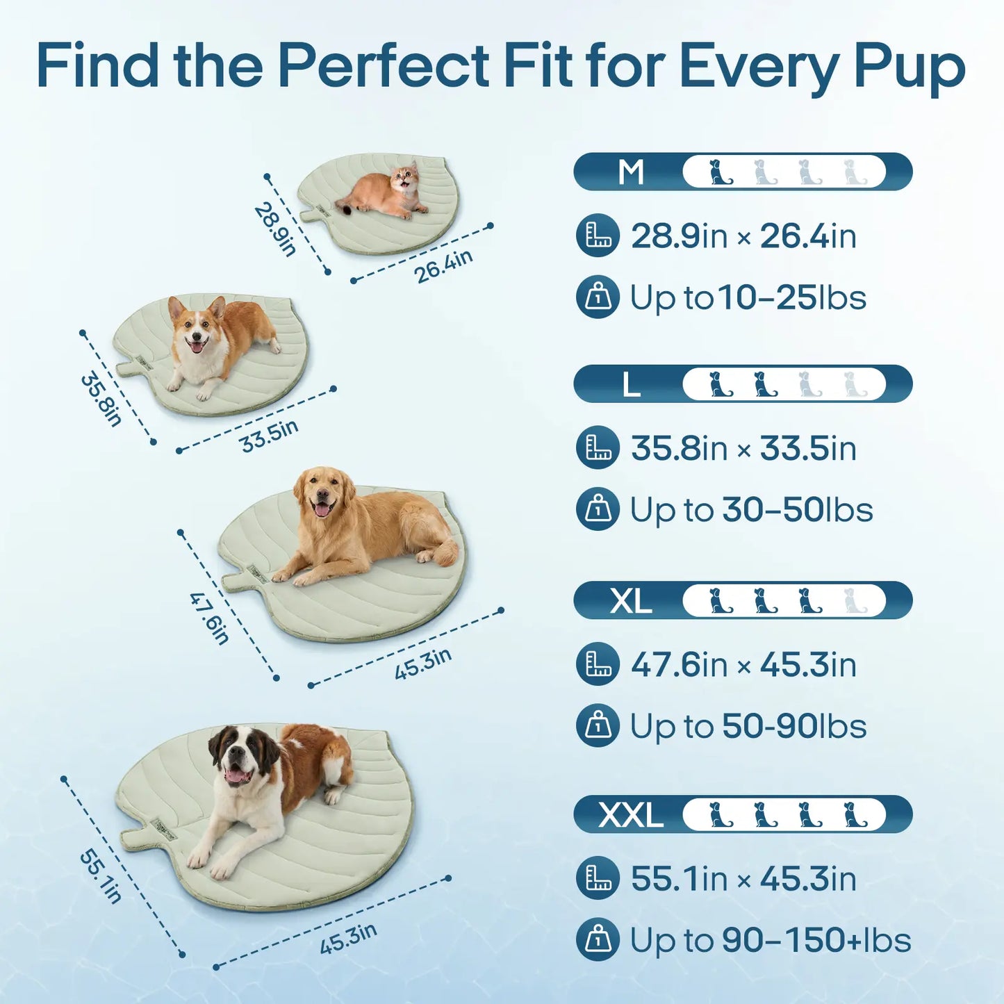 Eco-Friendly Gel-Free Cooling Pet Mat for Large Dogs - Durable, Portable, and Machine-Washable Bed Mat for Crate, Camping, and Outdoor Use