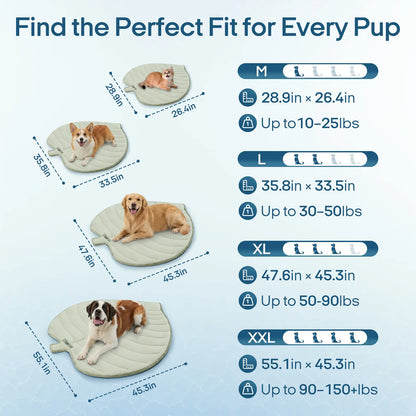 Eco-Friendly Gel-Free Cooling Pet Mat for Large Dogs - Durable, Portable, and Machine-Washable Bed Mat for Crate, Camping, and Outdoor Use