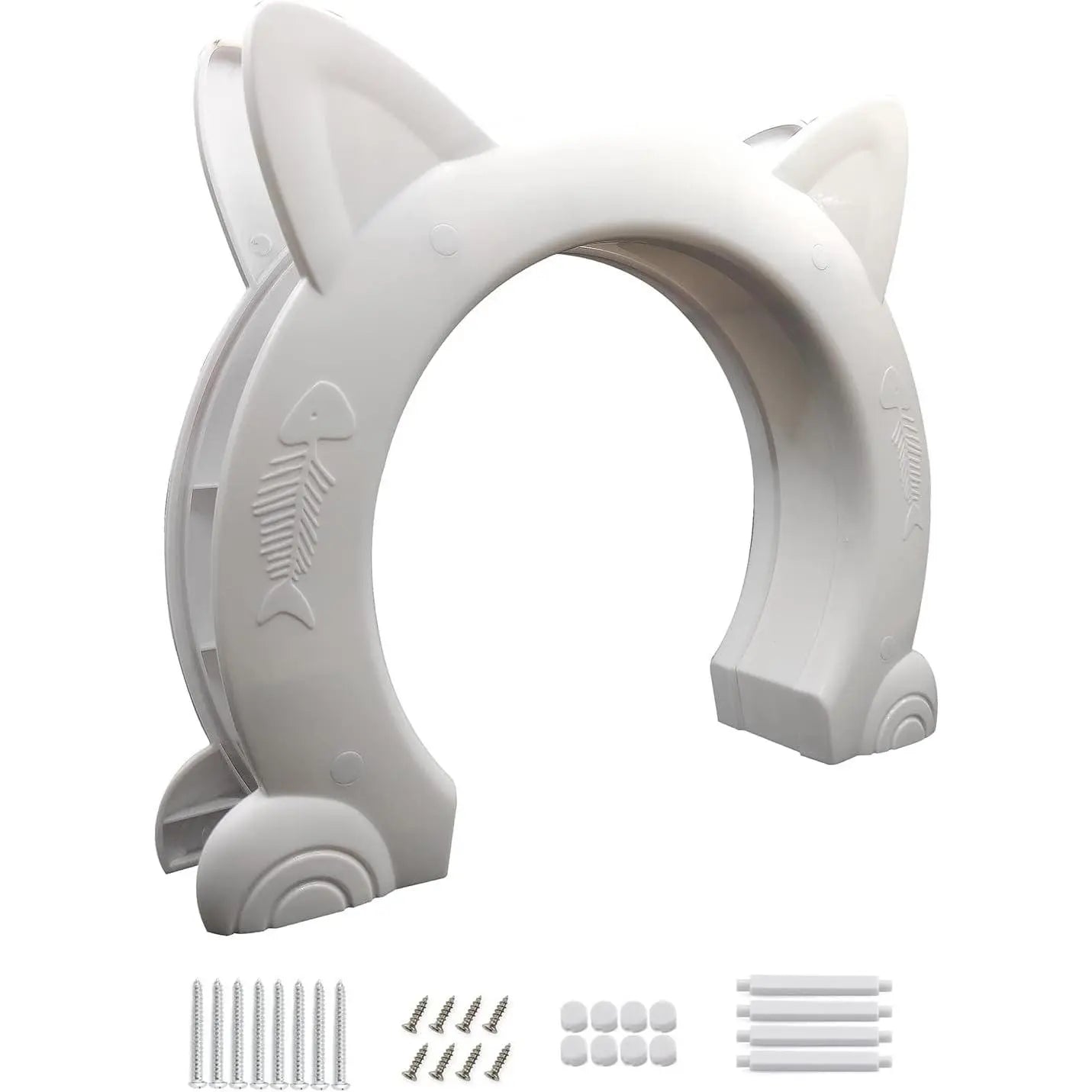 Wulikeke Interior Cat Door - Easy Installation Pet Door for Indoor Cats Without Flap, Includes Screws