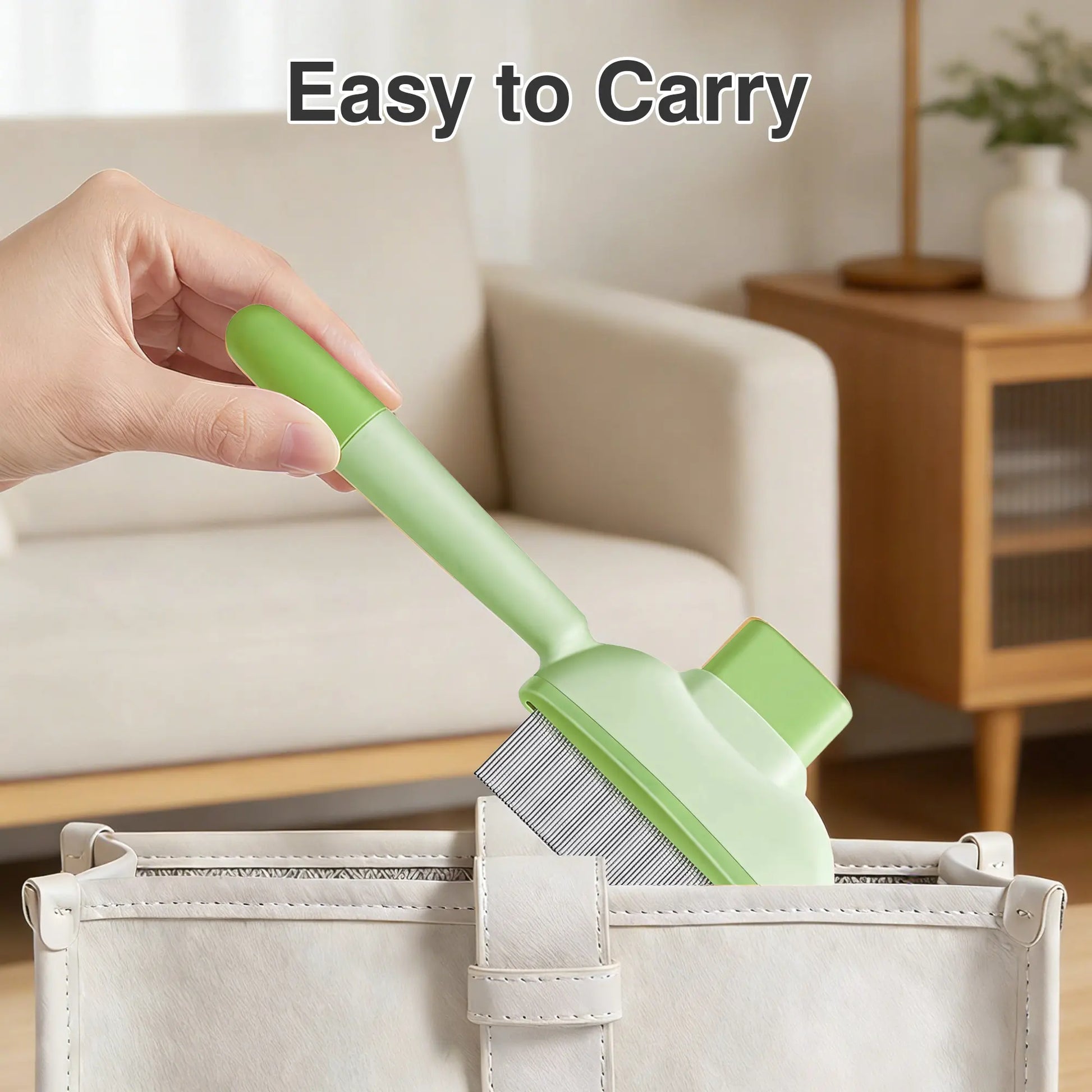 Pet Grooming Brush - Portable and Lightweight Hair Remover for Pets