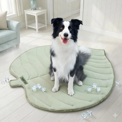 Eco-Friendly Gel-Free Cooling Pet Mat for Large Dogs - Durable, Portable, and Machine-Washable Bed Mat for Crate, Camping, and Outdoor Use