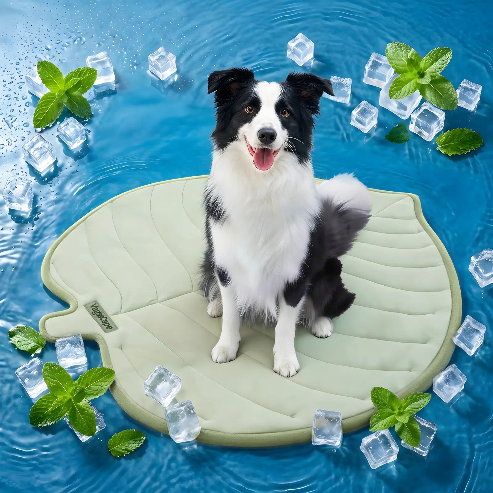 Eco-Friendly Gel-Free Cooling Pet Mat for Large Dogs - Durable, Portable, and Machine-Washable Bed Mat for Crate, Camping, and Outdoor Use